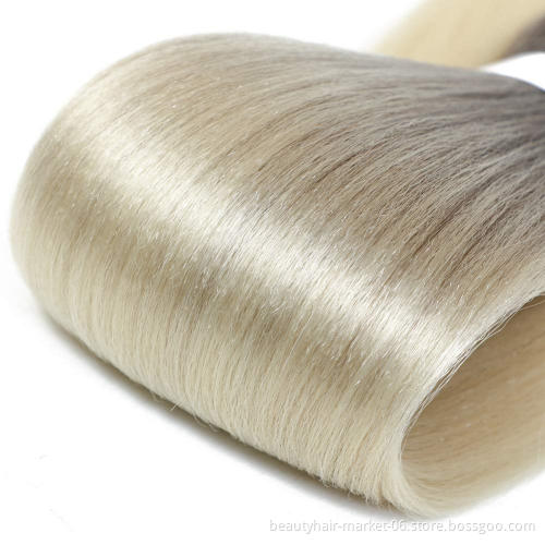 Wholesale ombre color synthetic hair ez braid private label pre stretched braiding hair bulk